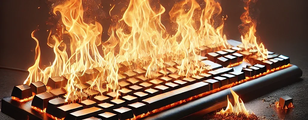 Image de Clavier en feu : pourquoi taper vite et bien fait de vous le boss du tchat